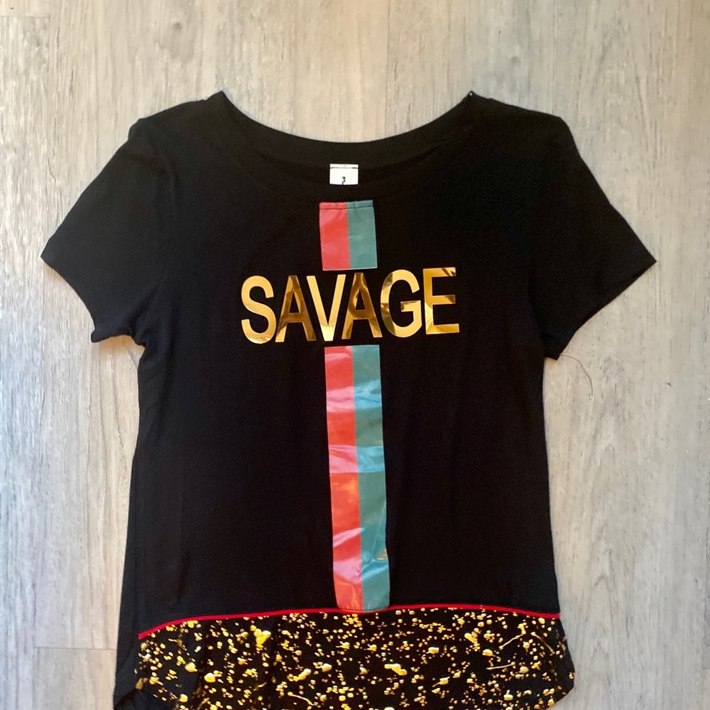 Bold Graphic Short Sleeve Tee Shirt - Picture 3 of 3